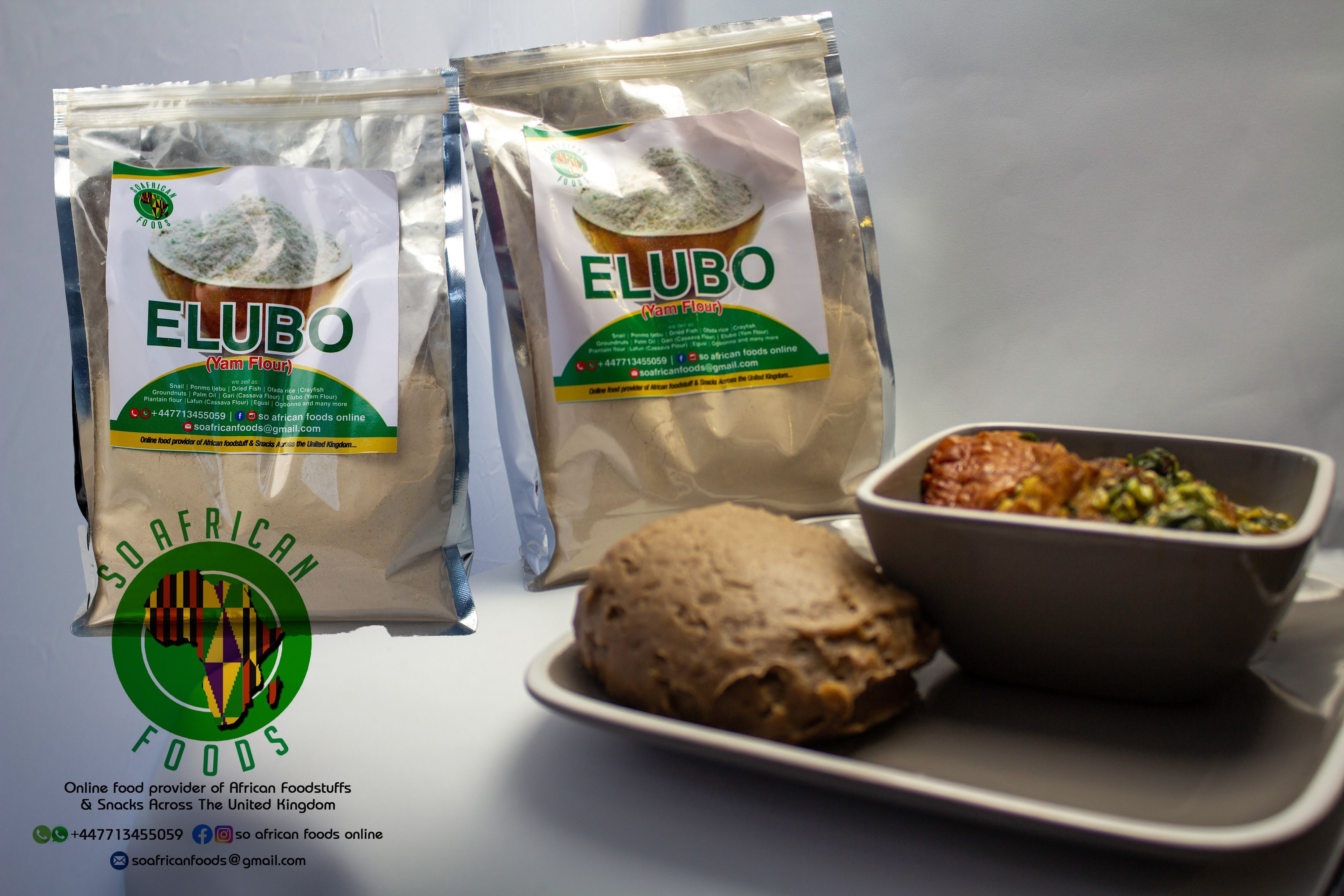 5kg So African Foods Nigerian Undiluted Yam Flour Elubo Isu